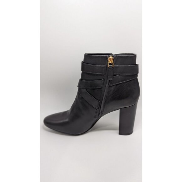 Lauren Ralph Lauren Black Addington Burnished Calf Boots - Picture 7 of 8